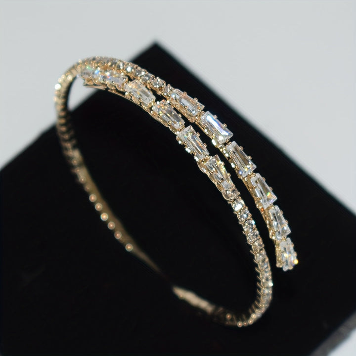 Timeless White Gold and Cubic Zirconia Bracelet