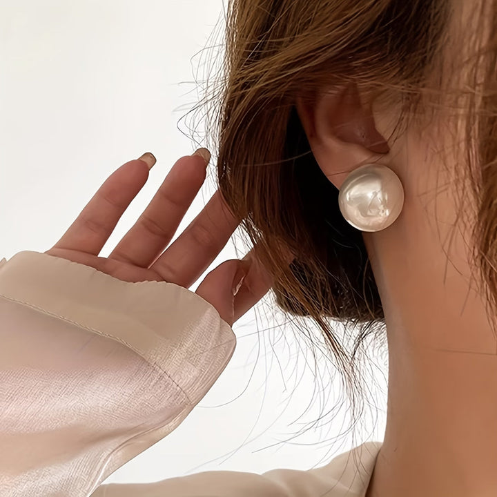 Statement Pearl Stud Earrings
