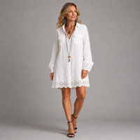 Gabriella -  White Shirt Mini Dress