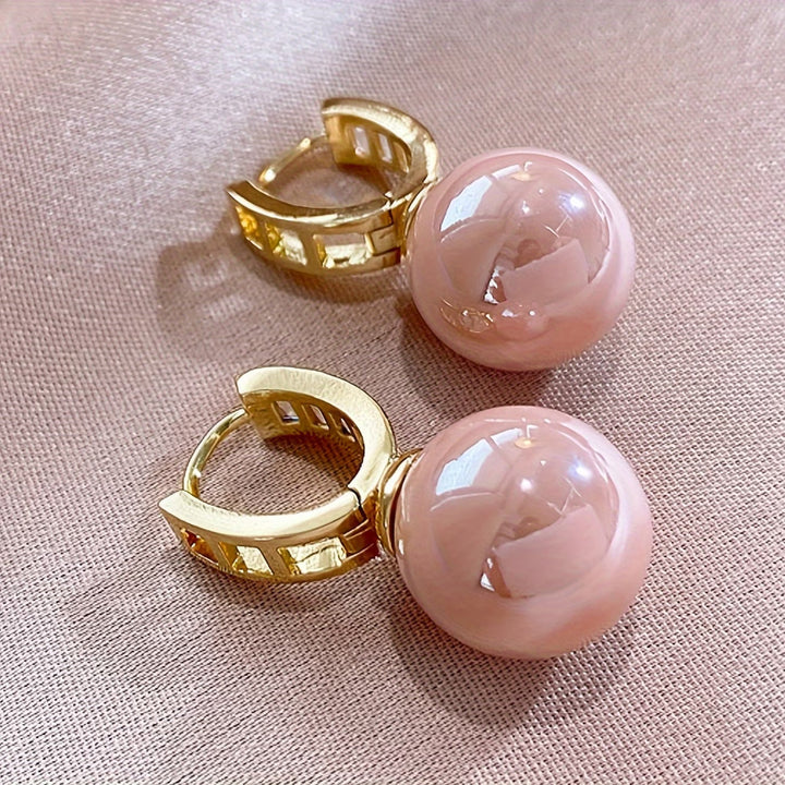 Pink Pearl Earrings
