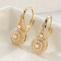Elegant Earrings with Pearls
