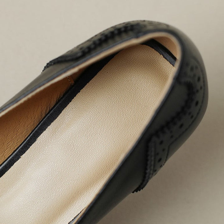 Cordelia bow leather pumps, full pair view