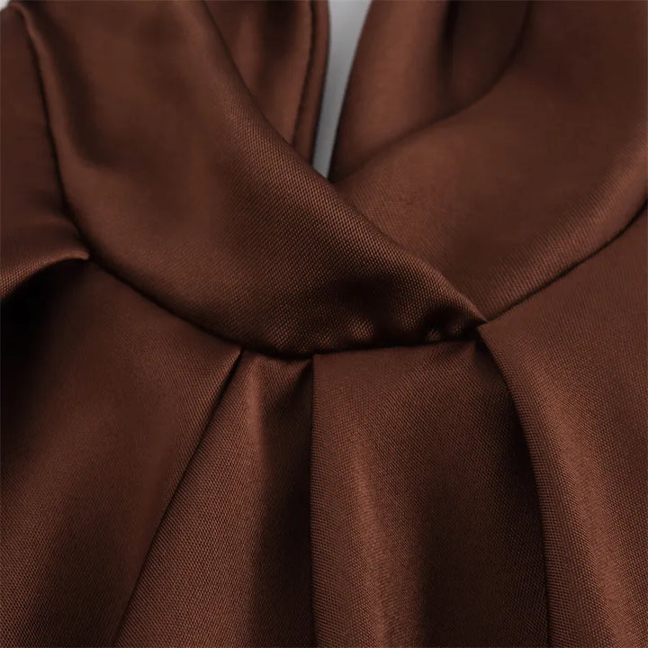Quirina™ - Satin Gate Dress