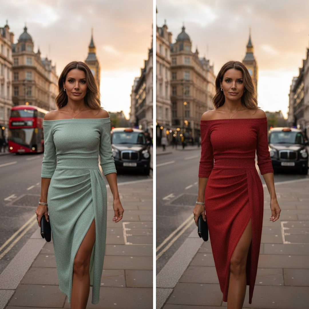 Milena™ - Halter Neck Flowing Silhouette Maxi Dress