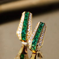 Sienna™ - Jade Gold Earrings