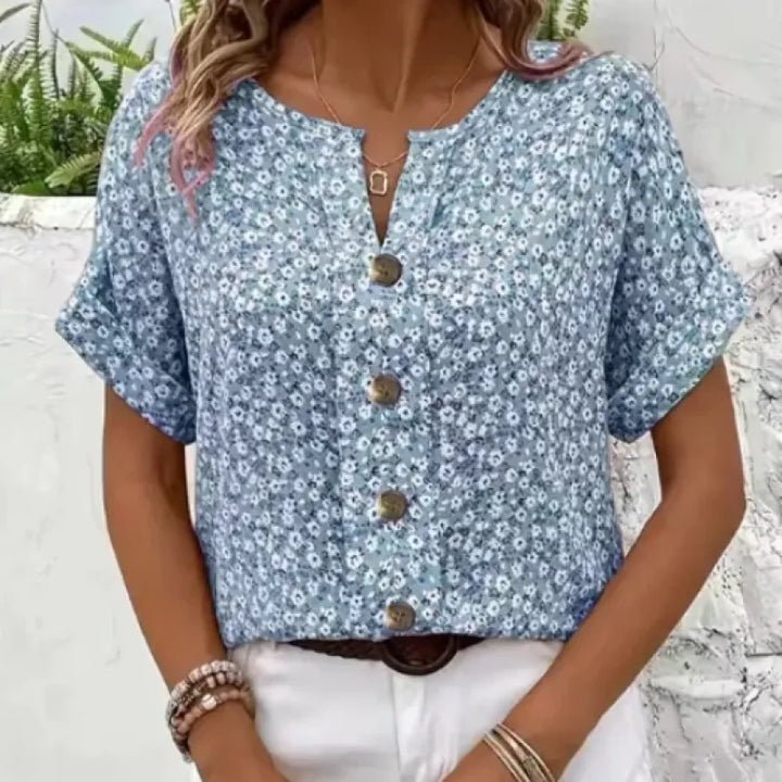 Lydia™ - Chic Blouse with Floral Print