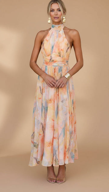 Corinne™ - Printed Sleeveless Maxi Dress