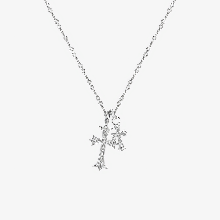 Colombe™ - Double Cross Pendant Necklace