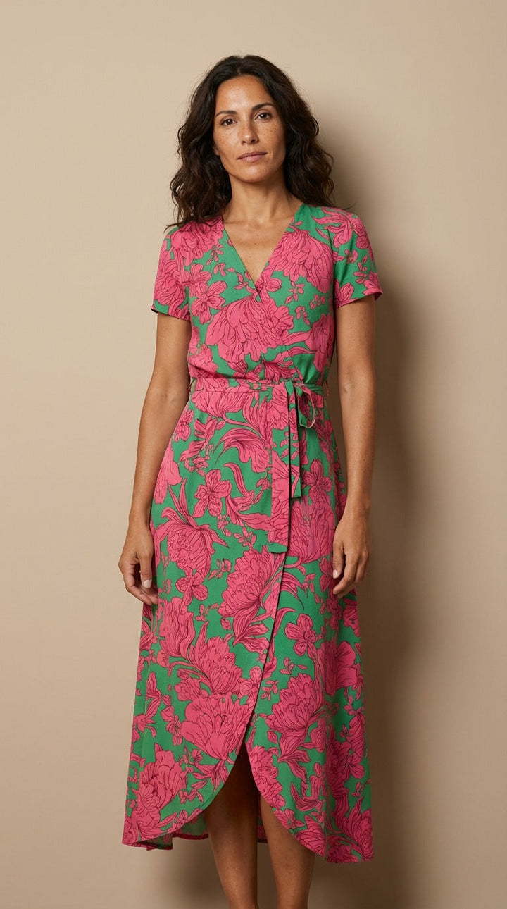 Flora™ | Elegant Wrap Dress