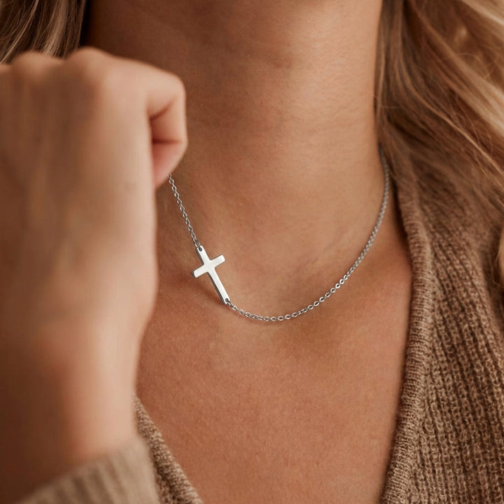 Angelique™ - Cross Necklace with Inline Design