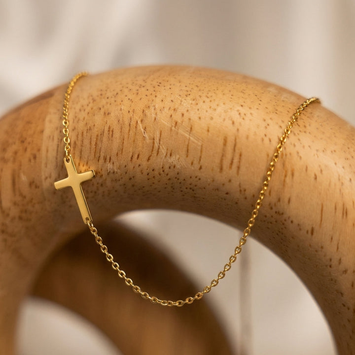 Angelique™ - Cross Necklace with Inline Design