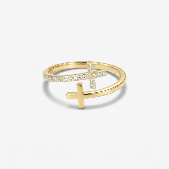 Serena™ - Intertwined Cross Ring