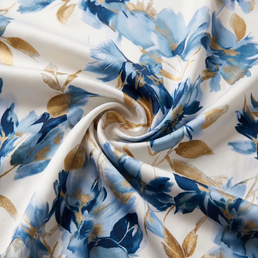 Elara | Floral Wrap Waist Midi Dress