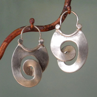 Handcrafted Spiral Dance Earrings