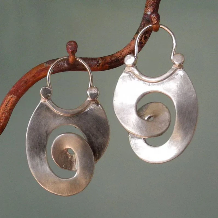 Handcrafted Spiral Dance Earrings