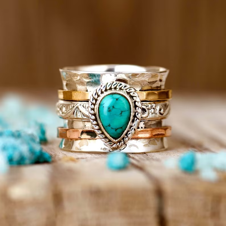 Azzurra™ - Statement Ring with Oval Turquoise