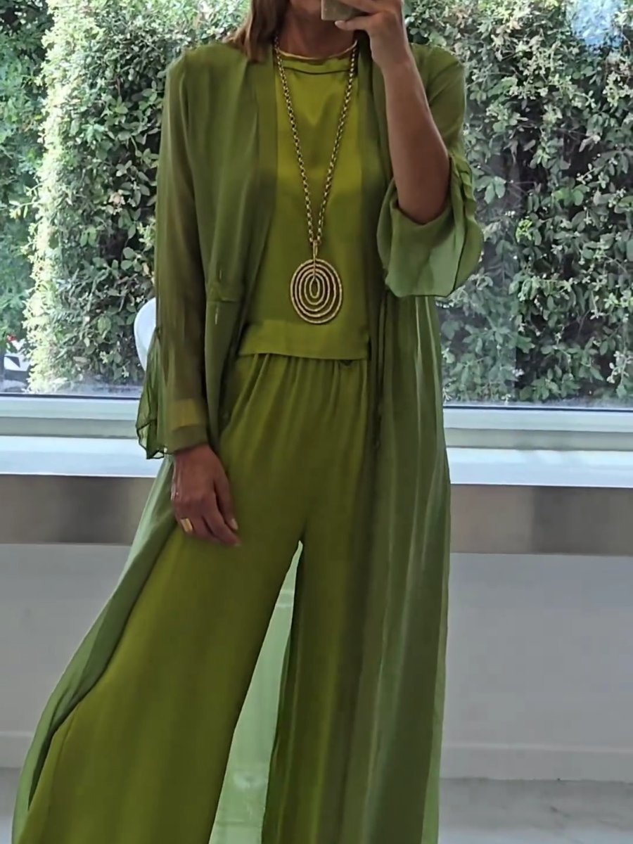 Monvielle™ - Wide-Leg Three-Piece Summer Set