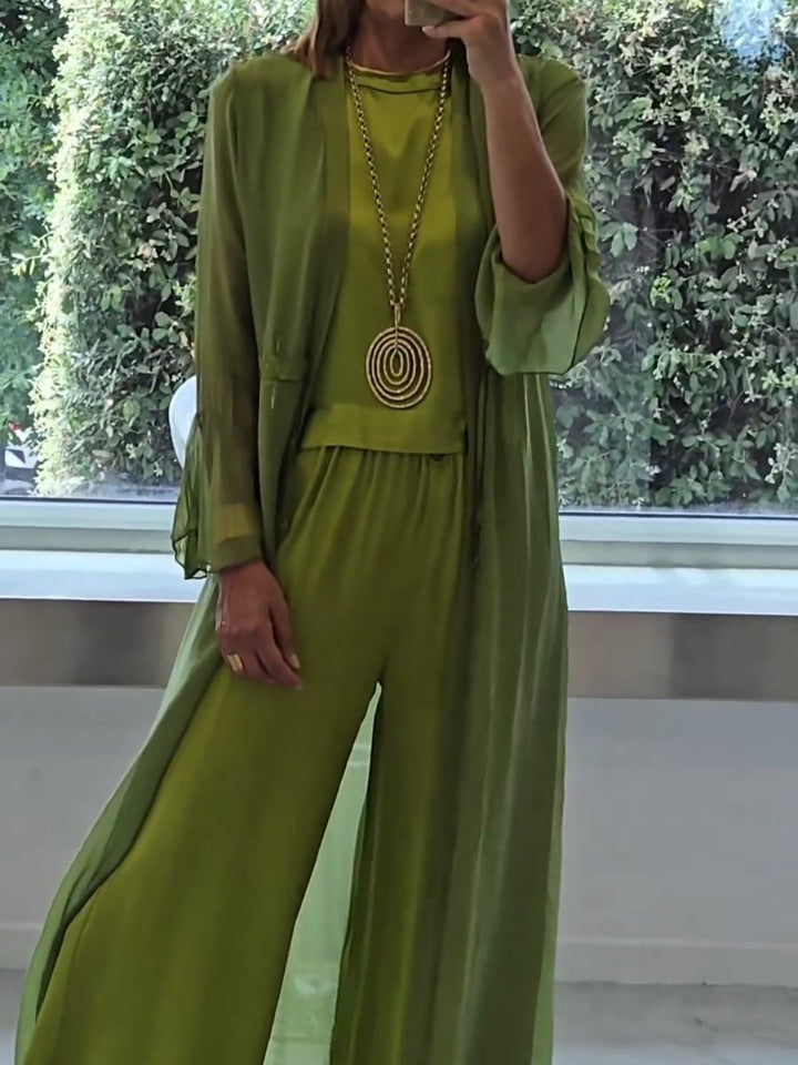 Monvielle™ - Wide-Leg Three-Piece Summer Set