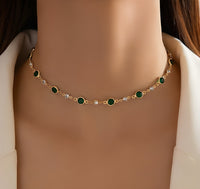 Emerald Green Pendant Necklace