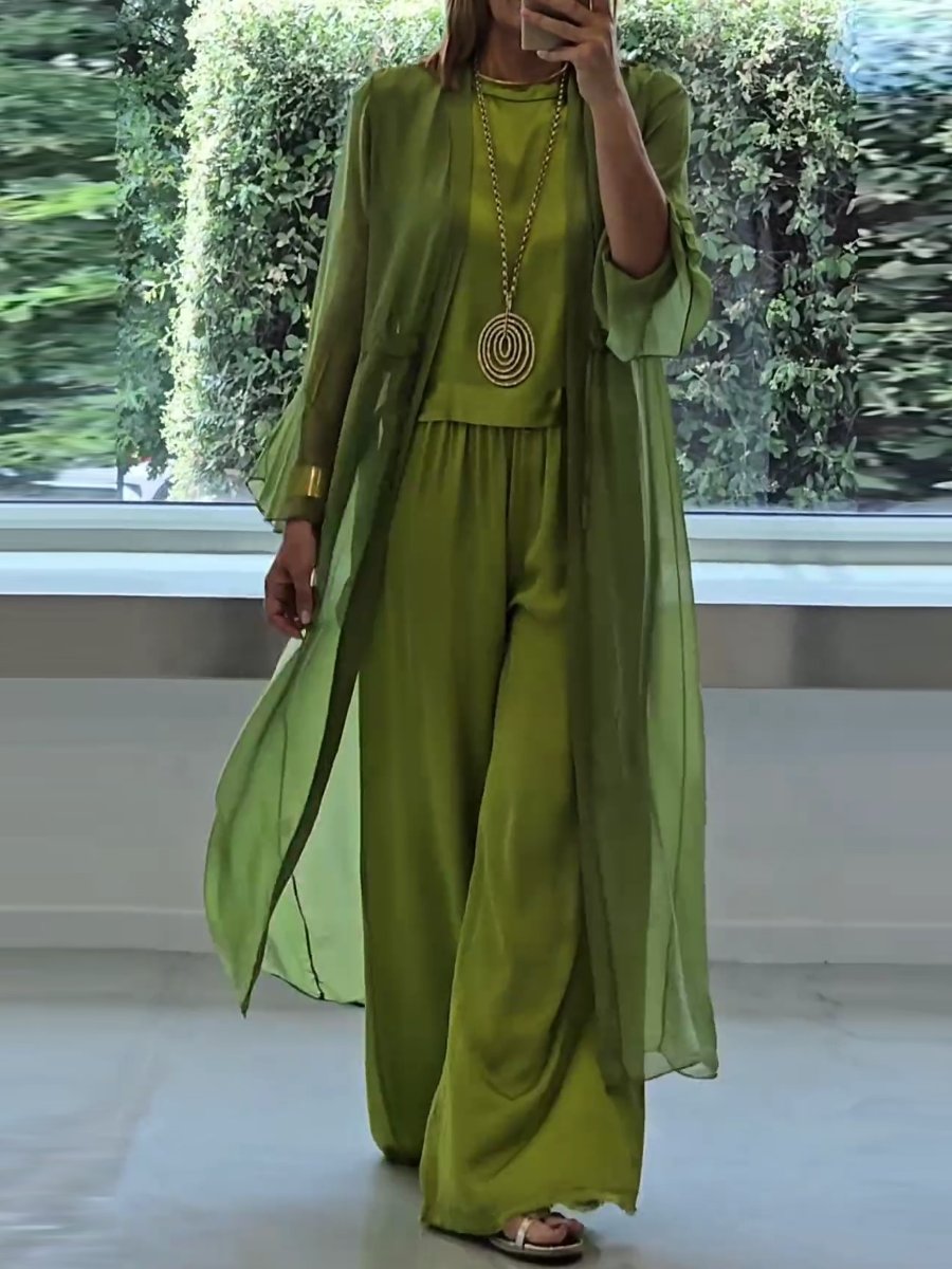 Monvielle™ - Wide-Leg Three-Piece Summer Set