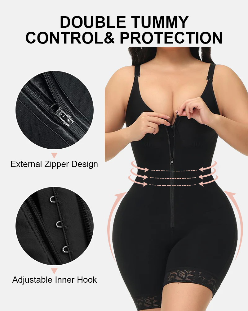 SculptLift - Tummy Control Butt Lifter Shaper with Zipper Crotch Fajas Colombianas
