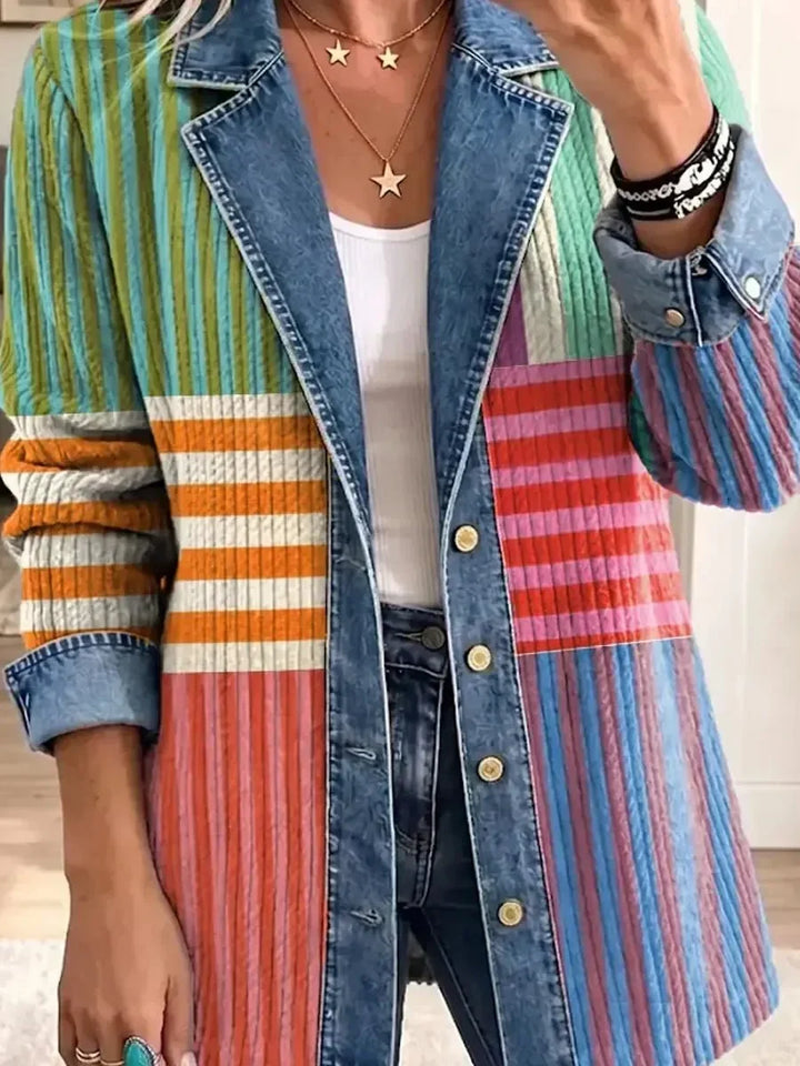 Harper | Vintage Geometric Design Art-Inspired Jacket