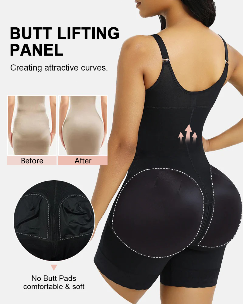 SculptLift - Tummy Control Butt Lifter Shaper with Zipper Crotch Fajas Colombianas