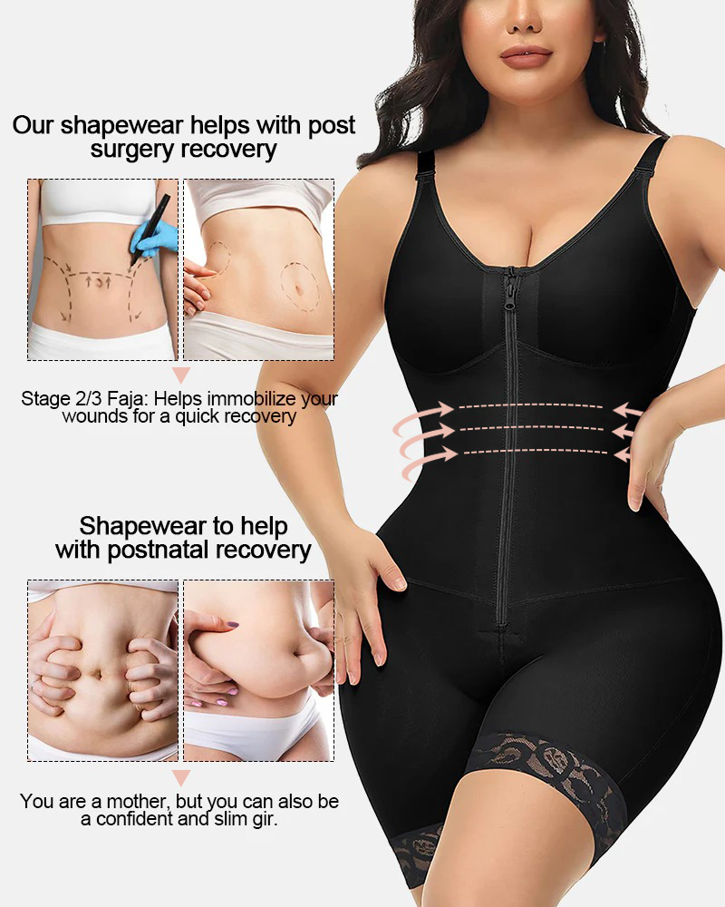 SculptLift - Tummy Control Butt Lifter Shaper with Zipper Crotch Fajas Colombianas