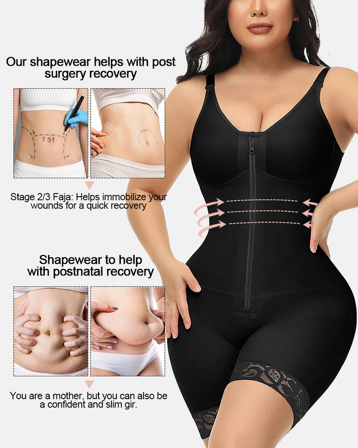 SculptLift - Tummy Control Butt Lifter Shaper with Zipper Crotch Fajas Colombianas