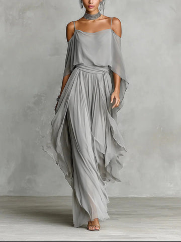 Orvienne™ - Spaghetti Strap Top and Pants Set