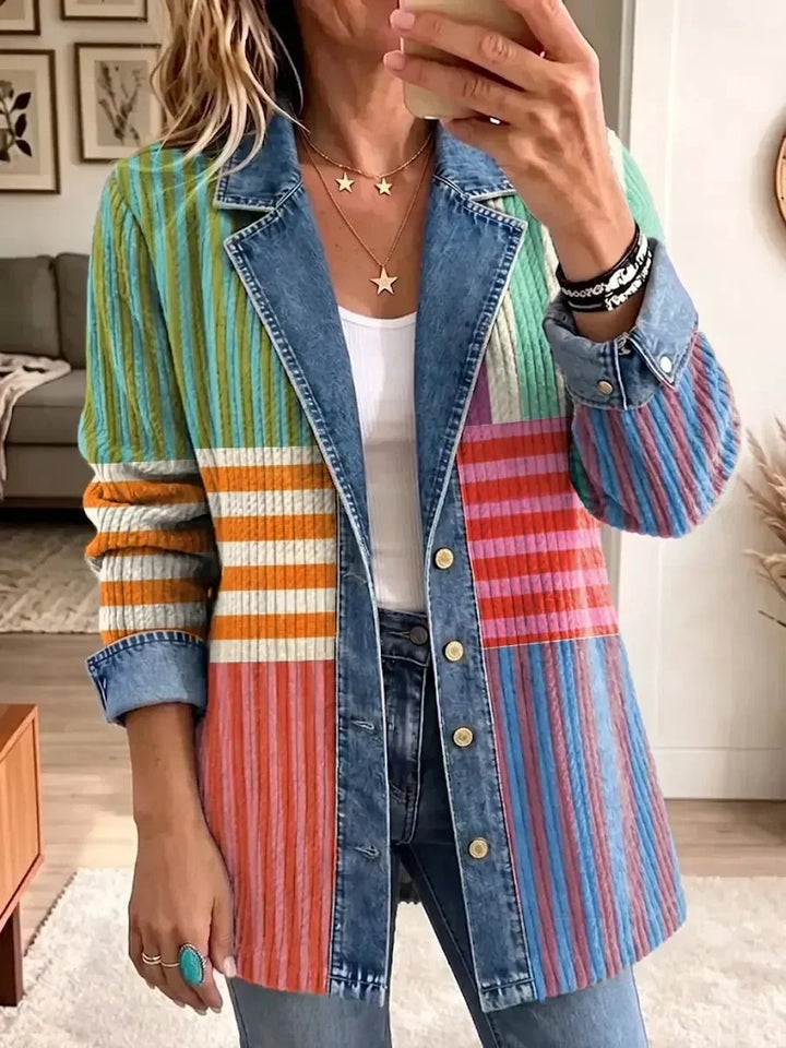 Harper | Vintage Geometric Design Art-Inspired Jacket