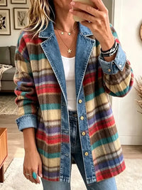 Charlotte | Vintage Patchwork Denim Jacket for Women