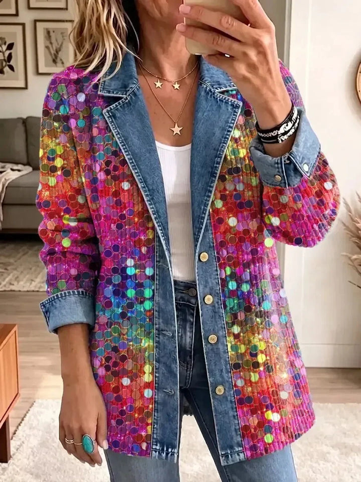 Eleanor | Vintage-Inspired Shimmering Sequin Pattern Jacket