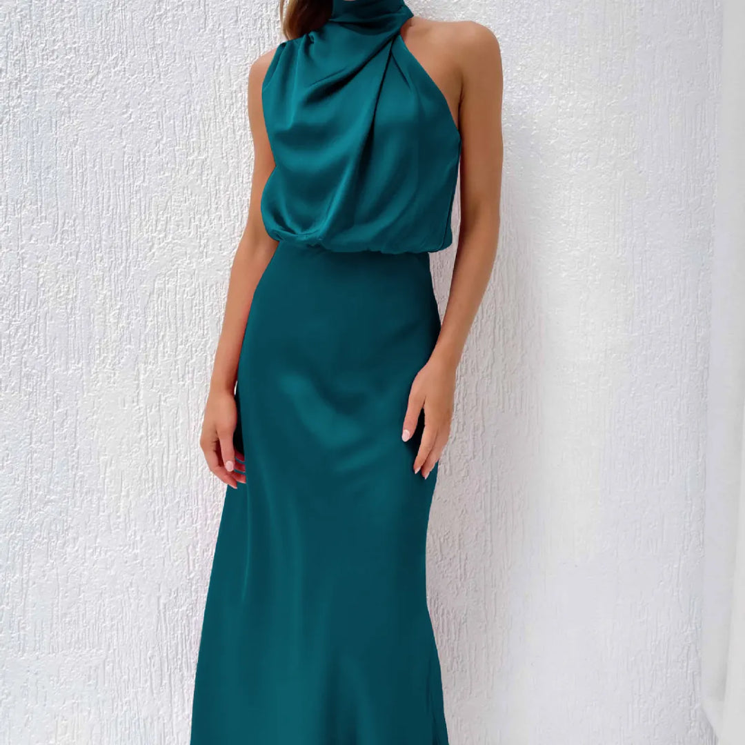 Zelmira™ - Satin Draped Dress