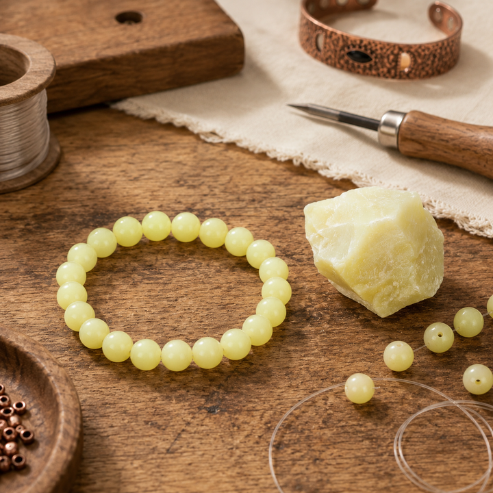 Green jade healing bracelet gift-ready for a loved one