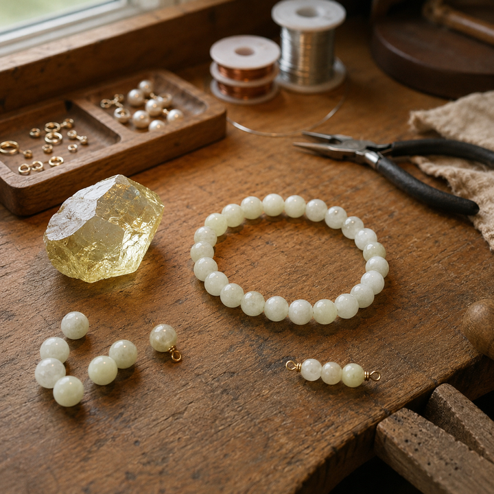 Lemon quartz healing bracelet gift-ready for a loved one