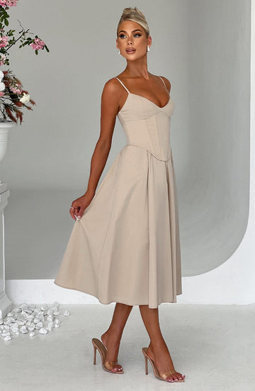 Lucianna™ - Corset-Style Midi Dress