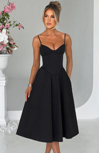 Lucianna™ - Corset-Style Midi Dress