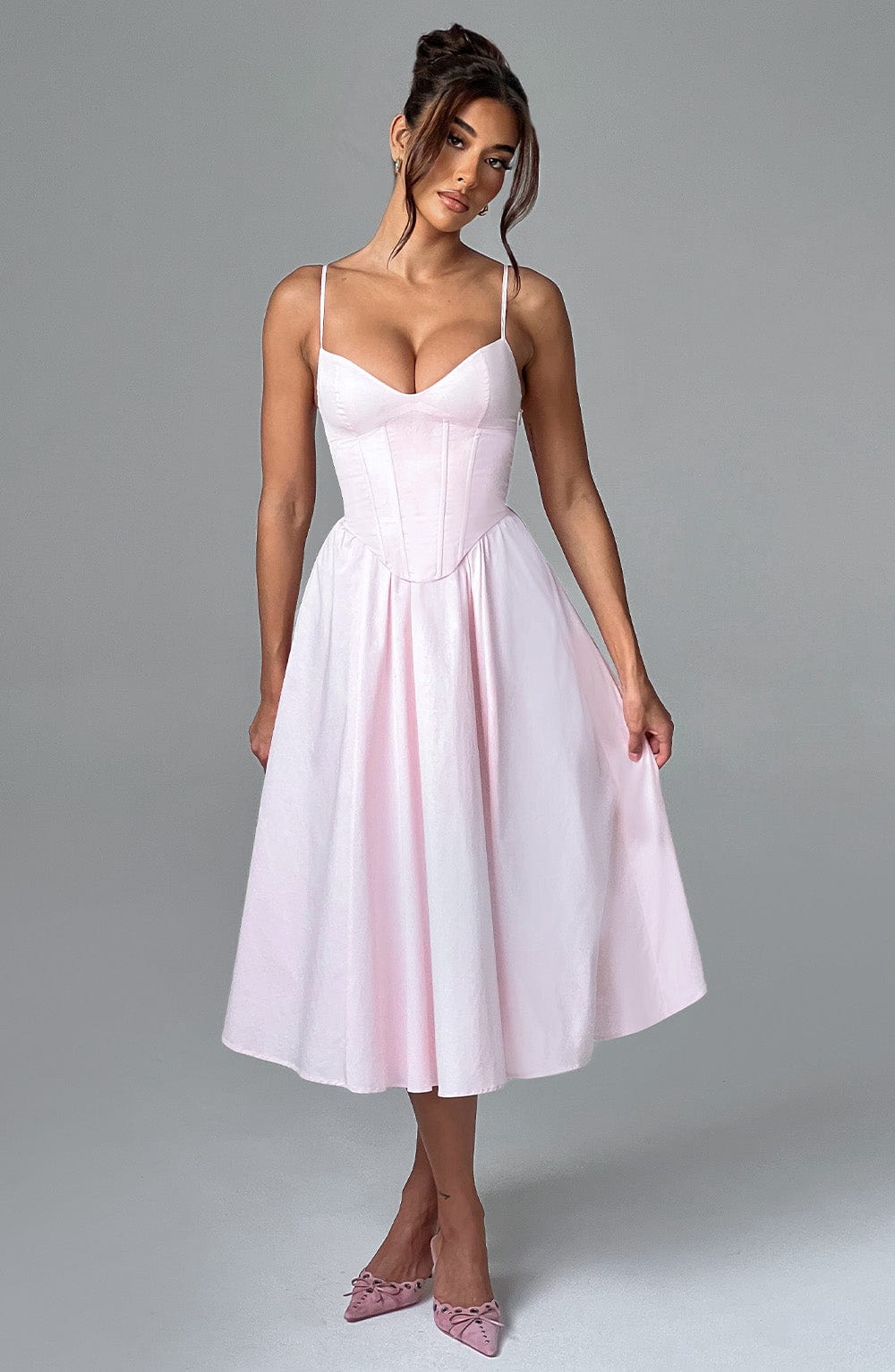 Lucianna™ - Corset-Style Midi Dress