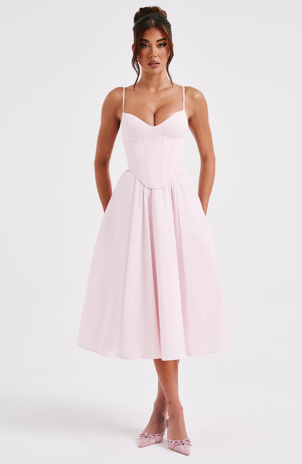 Lucianna™ - Corset-Style Midi Dress
