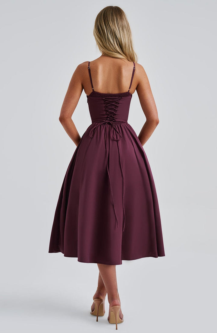 Lucianna™ - Corset-Style Midi Dress
