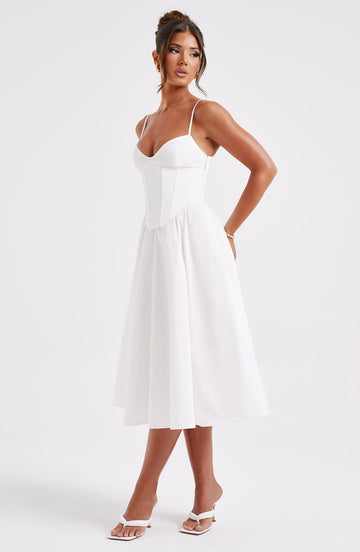 Lucianna™ - Corset-Style Midi Dress