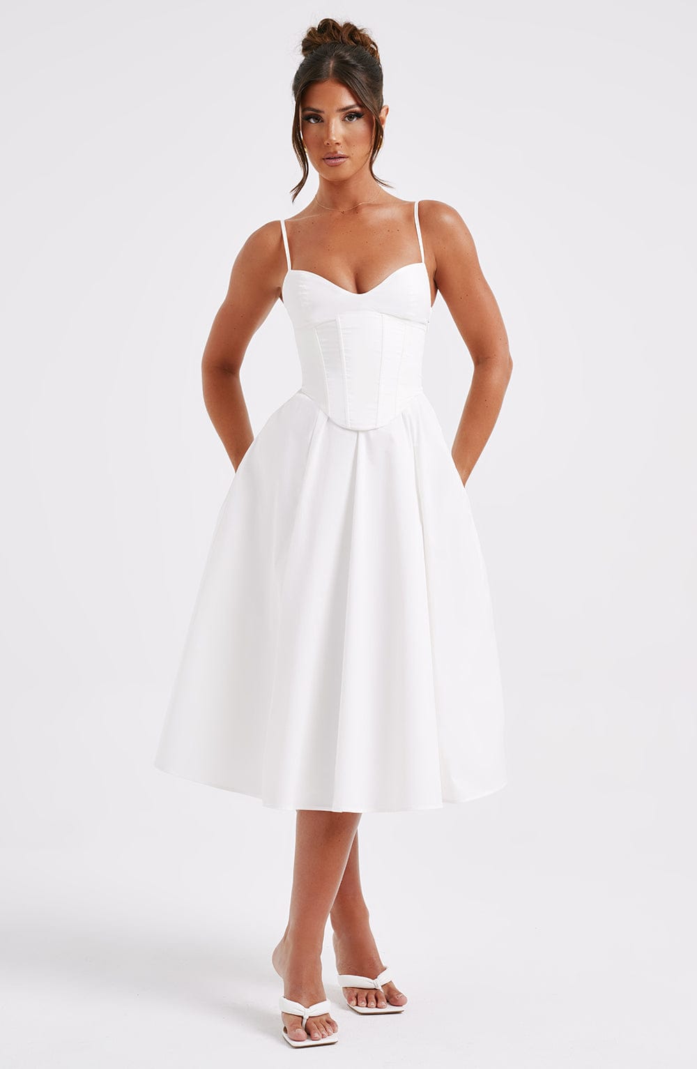 Lucianna™ - Corset-Style Midi Dress