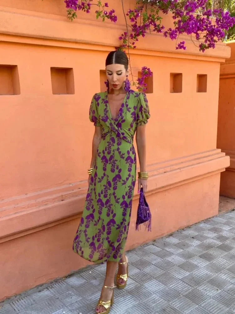 Elara™ - Signature Print Dress