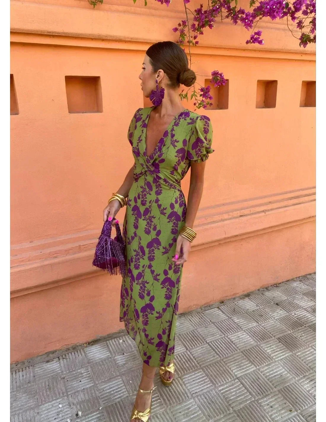 Elara™ - Signature Print Dress