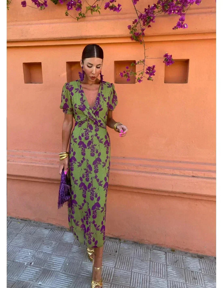 Elara™ - Signature Print Dress