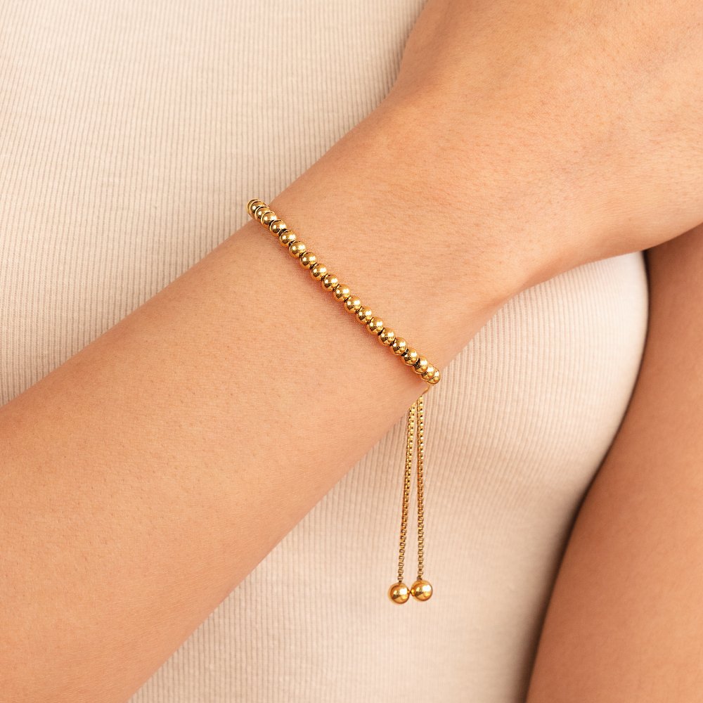 Adele - Gold Pearl Bracelet