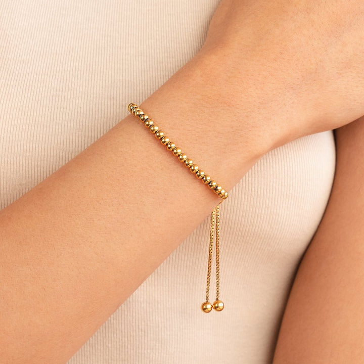 Adele - Gold Pearl Bracelet