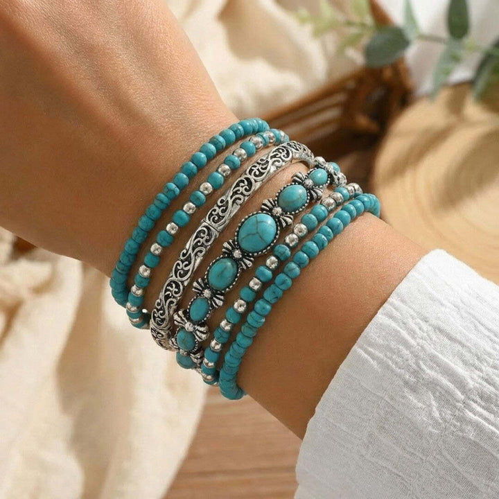 Mirella™ - Boho Bracelet Collection with Turquoise Beads