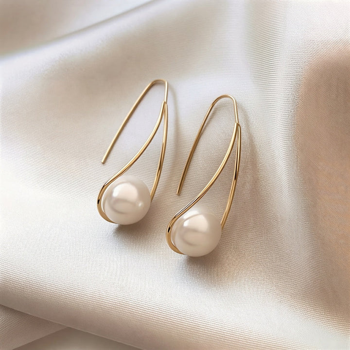 Elegant Mystic Pearl Earrings